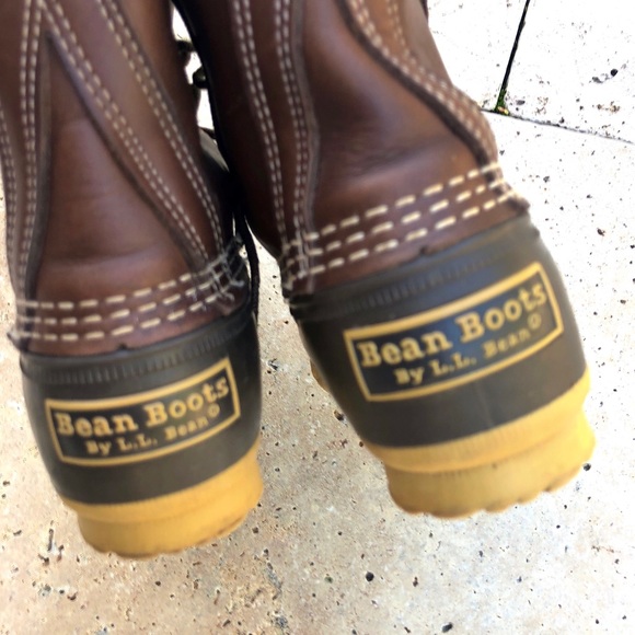 LL Bean Brown Duck Boots Kids Size 2 - Picture 5 of 8